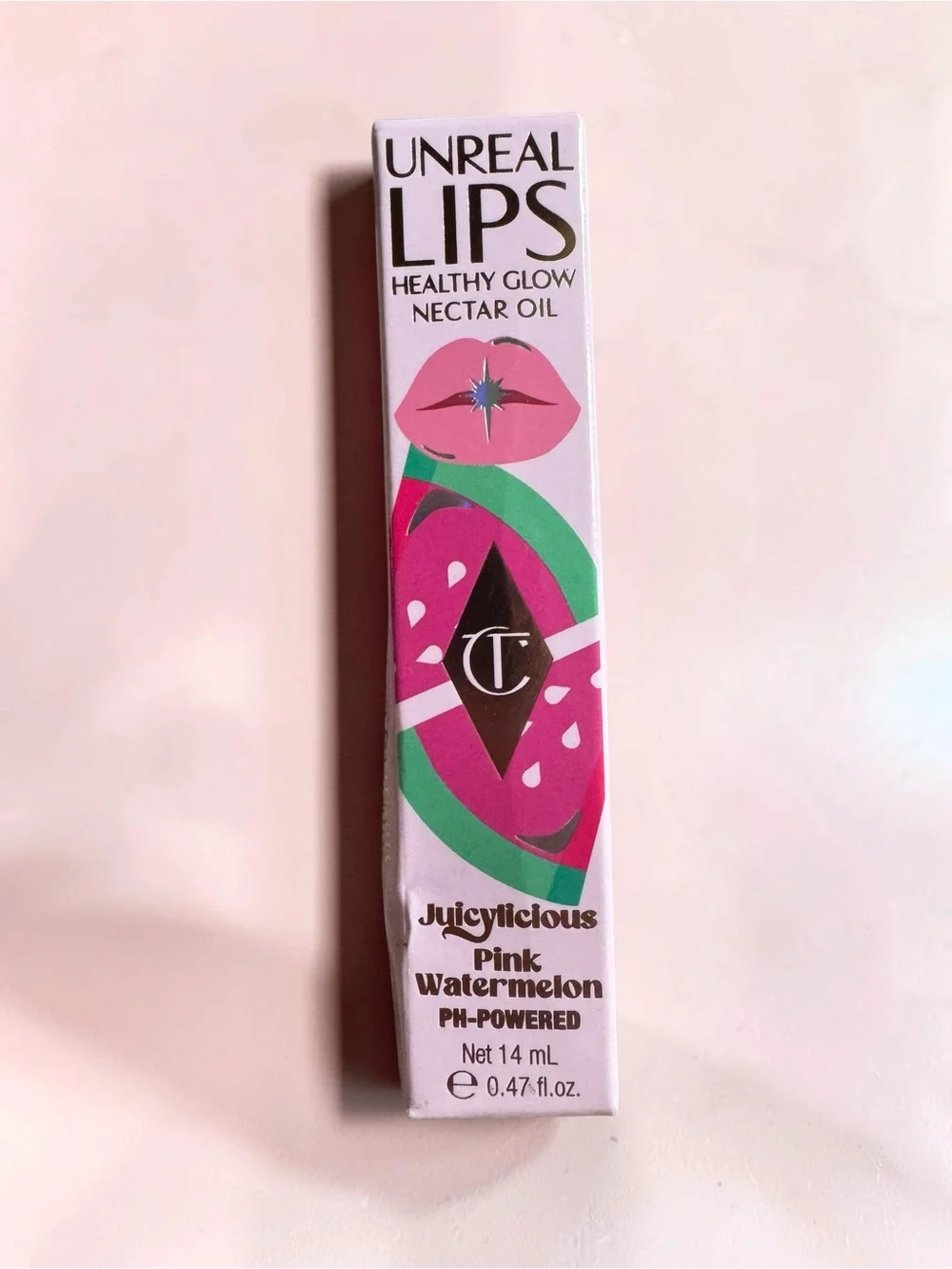 Charlotte Tilbury Juicylicious Pink Watermelon Unreal Lips Nectar Oil NIB